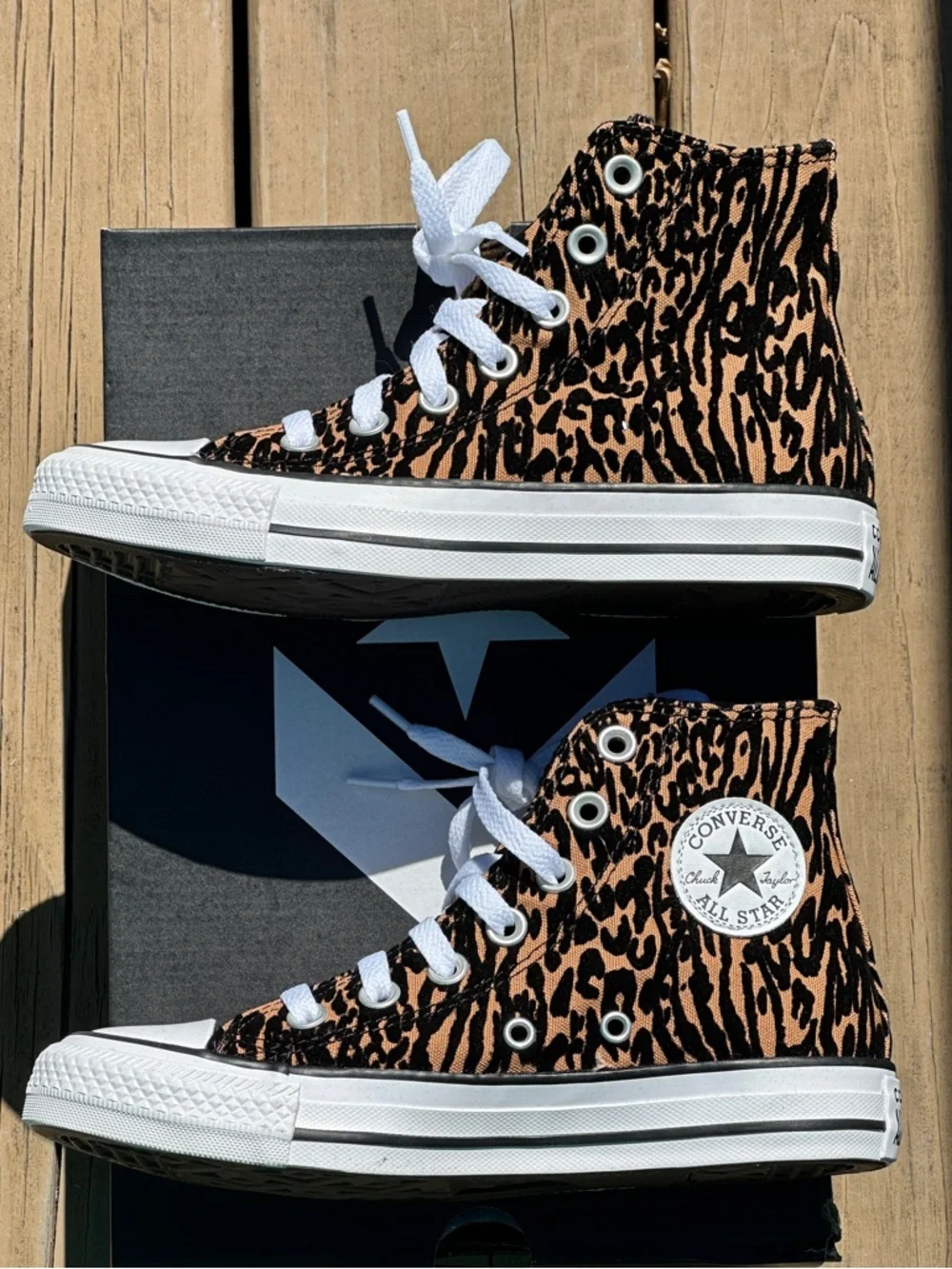 Converse CTAS High Animal Print Canvas Casual Sneaker Womens 6.5 | Youth 5Y NEW